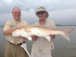 Big Redfish bites, calm tides in Venice, LA